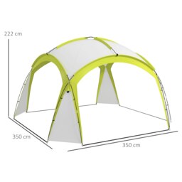 Rackhams Outdoor Gazebo Event Shelter Party Tent for Garden Green - thumbnail 5