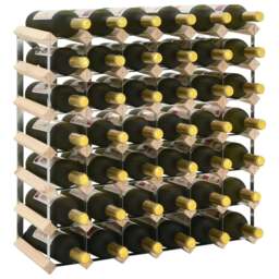 Rackhams Wine Rack for 42 Bottles Solid Pinewood - thumbnail 1