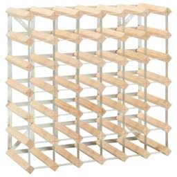 Rackhams Wine Rack for 42 Bottles Solid Pinewood - thumbnail 2