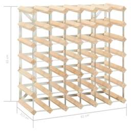 Rackhams Wine Rack for 42 Bottles Solid Pinewood - thumbnail 5