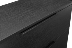 Rackhams Luna Black Wood Chest of Drawers by Twenty10 Designs - Black - thumbnail 4
