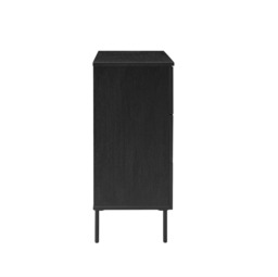 Rackhams Luna Black Wood Chest of Drawers by Twenty10 Designs - Black - thumbnail 3