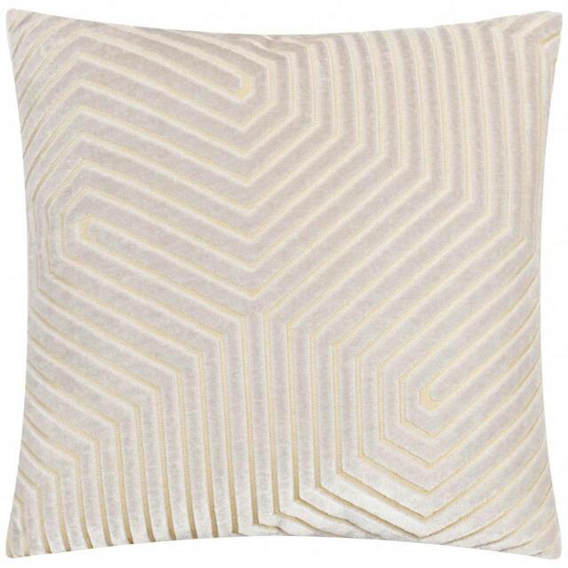 Rackhams Evoke Cut Cushion Cover - Oyster - 55cm x 55cm - Oyster - 100% Polyester - image 1