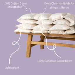 Rackhams 100% Canadian Goose Down Duvet - All Seasons (3tog + 9tog) - Single (135 x 200cm) - thumbnail 5