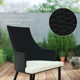 Rackhams 6 Seater Garden Furniture with Cushions & Parasol Hole - thumbnail 3