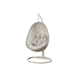 Rackhams Sutton Garden Rattan Hanging Egg Chair with Stand, Indoor/ Outdoor Furniture - thumbnail 2
