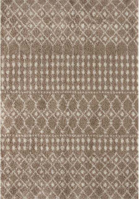 Rackhams Moroccan Beige Shaggy Rug - 1020 - 140X200 cm - image 1