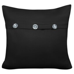 Rackhams Mock Button Gem Stone Fashion Cushion - 43cm x 43cm - Plum - thumbnail 2
