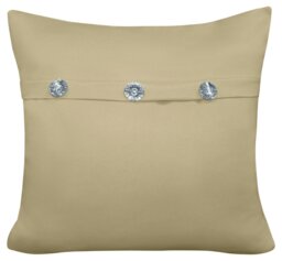 Rackhams Mock Button Gem Stone Fashion Cushion - 43cm x 43cm - Plum - thumbnail 4