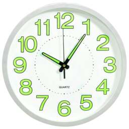 Rackhams Luminous Wall Clock White 30 cm - thumbnail 1