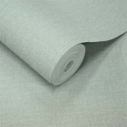 Rackhams Boutique Nursery Pure & Protect Cirrus Woven Linen Textured Antibacterial Wallpaper, Aqua - thumbnail 2