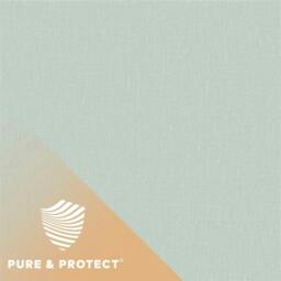 Rackhams Boutique Nursery Pure & Protect Cirrus Woven Linen Textured Antibacterial Wallpaper, Aqua - thumbnail 1