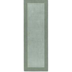 Rackhams Borders Green Wool Rug - 67X200 cm