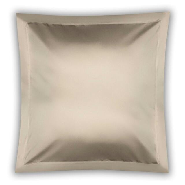 Rackhams Pima Cotton 450 Thread Count Oxford Continental Pillowcase - Oyster - One Size - Oyster - 100% Cotton - image 1