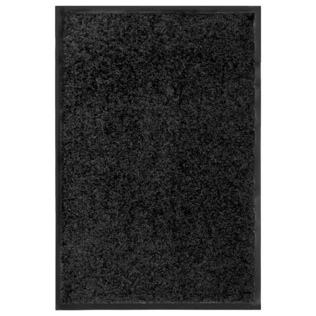Rackhams Doormat Washable Black 40x60 cm