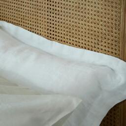 Rackhams Natural French Linen 40cm Deep Fitted Sheets - Double - Deep - thumbnail 3