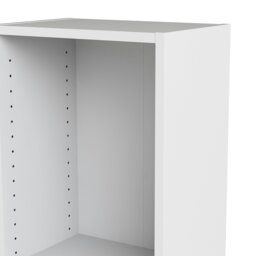Rackhams Basic Tall Narrow Bookcase (4 Shelves) in White - White - Wood - 1 - thumbnail 6