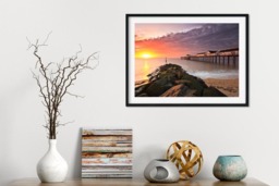 Rackhams Southwold Pier Sunset - Framed Print 30 x 20 inch - thumbnail 1