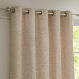Rackhams New Galaxy Chenille Eyelet Curtains - Blush - 117cm x 137cm - Blush - 100% Polyester - thumbnail 3