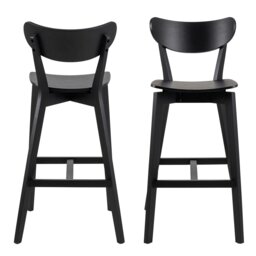 Rackhams Roxby Bar Stool in Oak Set of 2 - 1 - thumbnail 2