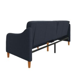 Rackhams Jasper coil 3-seater Sofa Bed in navy fabric - Blue - thumbnail 5
