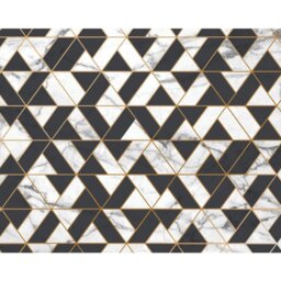 Rackhams Marbled Textured Geometric Wall Mural - White - Medium - W300cm x H240cm - thumbnail 2