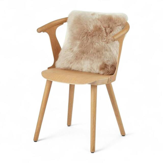 Rackhams Luxury Genuine Sheepskin 40x40cm Real Wool Single Sided Cushion - Taupe - 40 x 40 cm - image 1