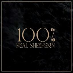 Rackhams Luxury Genuine Sheepskin  40x40cm Real Wool Single Sided Cushion - Taupe - 40 x 40 cm - thumbnail 4