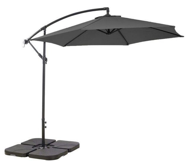 Rackhams Cantilever Garden Parasol - Grey - image 1