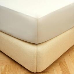Rackhams Sateen Fitted Sheet - Cream - Single - thumbnail 1