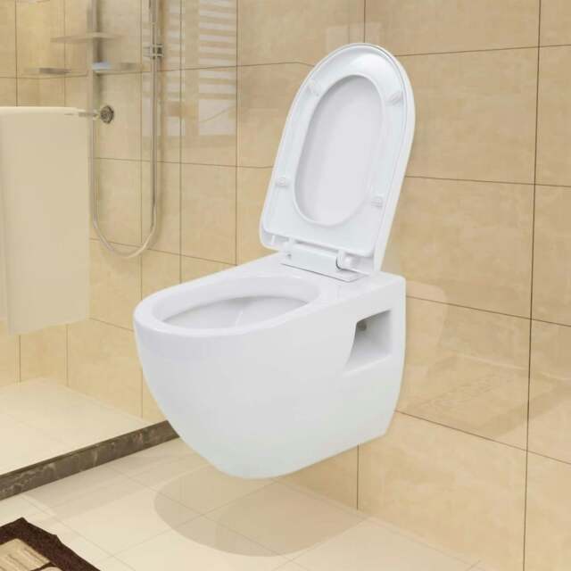 Rackhams Wall-Hung Toilet Ceramic White