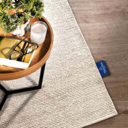 Rackhams Wool Rug Francois Natural White - 120X170 cm - thumbnail 5