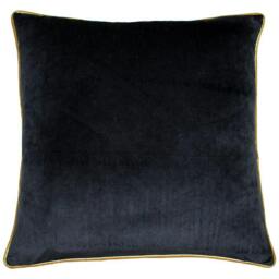 Rackhams Meridian Cushion Cover - Black/Gold - 55x55cm - Black/Gold - 100% Polyester