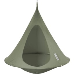 Rackhams Single Cacoon Hanging Chair - Khaki - thumbnail 1