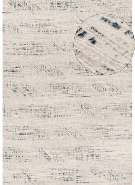 Rackhams Carmel Cream-Blue Abstract Rug - 6030 - 160X230 cm - image 1