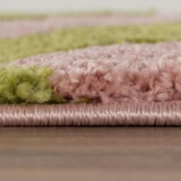 Rackhams Joli Striped Green & Pink Rug - 200X290 cm - thumbnail 5