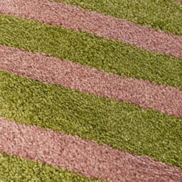 Rackhams Joli Striped Green & Pink Rug - 200X290 cm - thumbnail 3