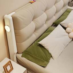 Rackhams Arlene Wood King Size / Super King Size Storage Bed - White - Mega King Size - NO Storage - thumbnail 2