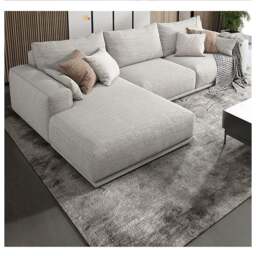 Rackhams Koch Three Seater Corner, Four Seater Corner Sofa, Linen - Left Hand Facing - Grey - Five  Seater Corner 380cm - thumbnail 5