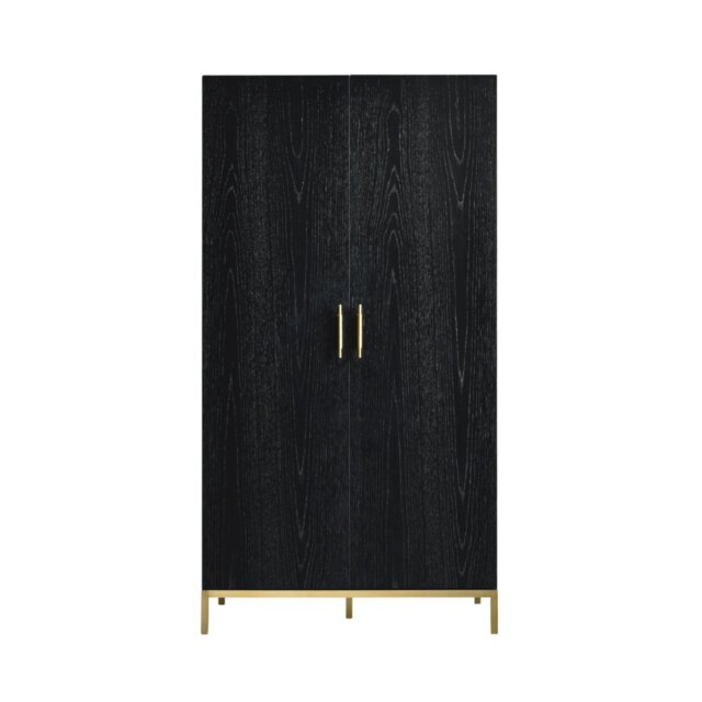 Rackhams Tulip Wardrobe - Wenge (Black Stained Oak) - Wenge (Black Stained Oak) - image 1