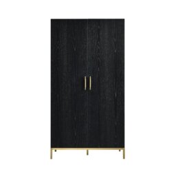 Rackhams Tulip Wardrobe - Wenge (Black Stained Oak) - Wenge (Black Stained Oak) - thumbnail 1