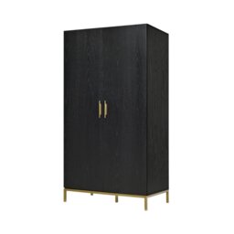 Rackhams Tulip Wardrobe - Wenge (Black Stained Oak) - Wenge (Black Stained Oak) - thumbnail 2