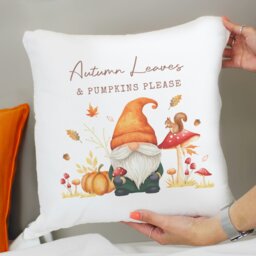 Rackhams Personalised Autumn Gonk Cushion - thumbnail 4