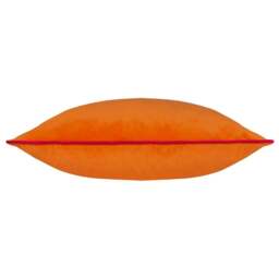 Rackhams Meridian Velvet Cushion Cover - Clementine/Hot Pink - 45cm x 45cm - Clementine/Hot Pink - 100% Polyester - thumbnail 3