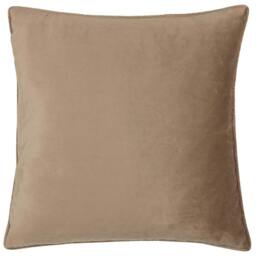 Rackhams Bloomsbury Velvet Cushion Cover - Taupe - 50cm x 50cm - Taupe - 100% Polyester - thumbnail 3