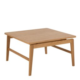 Rackhams Essex Square Coffee Table in Oak - 1 - Oak - Brown - thumbnail 2