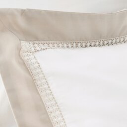 Rackhams Oxford Lace 200 Thread Count Cotton Duvet Cover Set - Double - thumbnail 4
