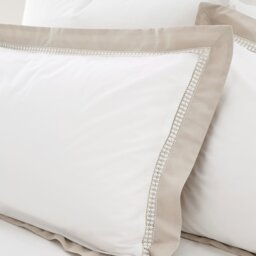 Rackhams Oxford Lace 200 Thread Count Cotton Duvet Cover Set - Double - thumbnail 2