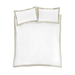 Rackhams Oxford Lace 200 Thread Count Cotton Duvet Cover Set - Double - thumbnail 5