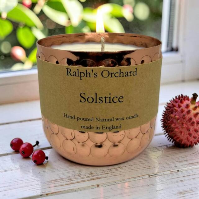Rackhams Winter Solstice Scented Candle - Decorative Copper - image 1